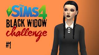 Im trying the Black Widow Challenge for Halloween Sims 4 [upl. by David605]