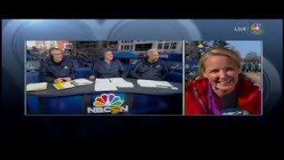 Carolyn Manno Shares Her Experience at the MORESHAPE Half on NBC Sports 41816 [upl. by Porta281]