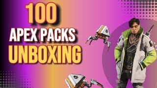 UNBOXING 100 Cool skins on Apex Legends [upl. by Ailekat]