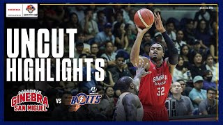 FINAL THREE MINUTES UNCUT of Brgy Ginebras WIN against Meralco 🔥  PBA SEASON 49 GOVERNORS CUP [upl. by Keven204]