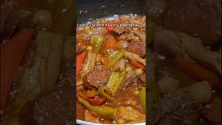 Callos  Spanishstyle Beef Tripe Stew shorts food cooking callos beef [upl. by Lenore315]