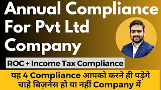 ROC Compliance for Private Limited Company  Compliance for Private Limited Company [upl. by Orat]