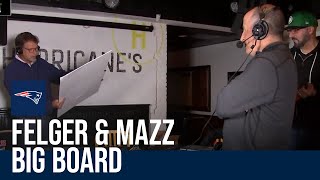 Felger amp Mazz Big Board is back  Patriots picks at inside linebacker [upl. by Orv]