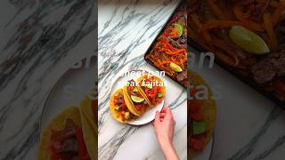 Sheet Pan Flank Steak Fajita Recipe [upl. by Setiram]