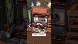 Is TV included in this multilevel coffin the sims 4 bed sims4shorts sims4ideas [upl. by Eannaj]