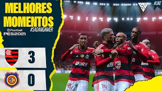 FLAMENGO 3 X 0 MADUREIRA  CAMPEÃƒO DA TAÃ‡A GUANABARA  JOGO DE HOJE  ASSISTA AGORA PES 2021 [upl. by Iharas16]