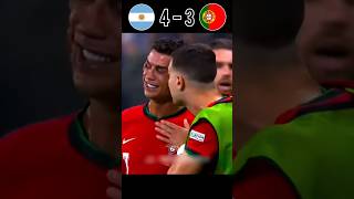 Portugal vs Argentina  World Cup 2026 final penalty shootout imaginary shorts football ronaldo [upl. by Alletneuq181]