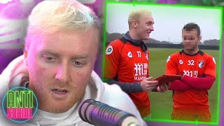 Theo Baker Reveals The Worst Footballer Hes Filmed With [upl. by Enahs]