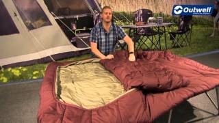 Outwell Sleeping bag Conqueror Double  Innovative Family Camping [upl. by Ahsot]