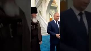 Russian President Putin kissed the Holy Quran and gifted it to the Prophet Isa Mosque in Chechnya [upl. by Colwell626]