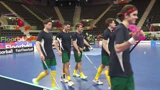 Team Australia Micd Up WarmUp vs Thailand WFC 2022 [upl. by Calle949]