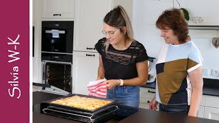 Blitzkuchen  Blechkuchen mit Sauerkirschen  leicht [upl. by Verada]