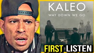 Rapper FIRST time REACTION to KALEO  Way Down We Go This dudes voice [upl. by Brosine]