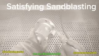 satisfying Sandblasting valve bonnet long version normal speed [upl. by Nacnud]