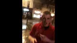 Jay Rapping In Liverpool City Center on a night out [upl. by Stanford]