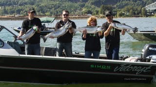 Columbia River Wobbler Fishing amp Fall Chinook at the mouth of the Klickitat [upl. by Chuah32]