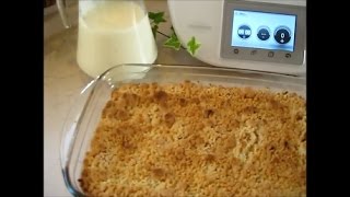 Thermomix TM 5 Apple Crumble mit Vanillesoße [upl. by Benton983]