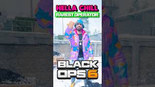 How to get the RARE quotHELLA CHILLquot Operator in BLACK OPS 6 [upl. by Aysab]