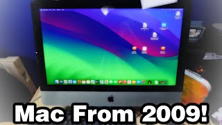 Installing macOS Sonoma On An iMac From 2009 [upl. by Ellehsim284]