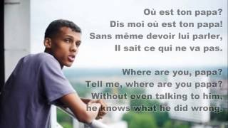 Sromae Papaoutai French amp English Lyrics [upl. by Lombard566]