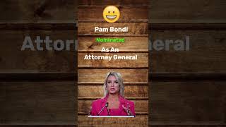 Trump Nominates Pam Bondi as a New Attorney General of USA  Latest News  2024 [upl. by Vanni]