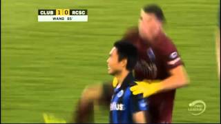 Shangyuan Wang  First goal for Club Brugge  Club Brugge  Charleroi [upl. by Bessie]