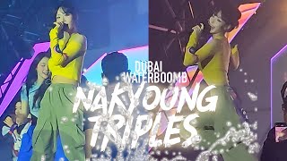 Nakyoung triplescosmos Highlight Focus At waterbomb Dubai  iexperience [upl. by Charlie]