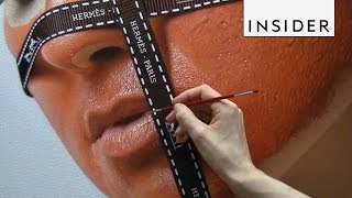 Hyperrealist artist Leng Jun paints an AampM student  TIMELAPSE [upl. by Esille]