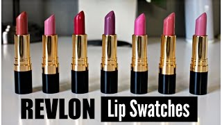 Revlon Super Lustrous Lipsticks Swatches  Matte Creme [upl. by Ly]