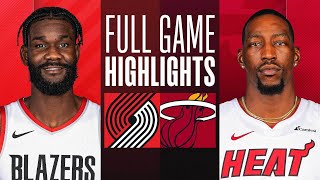 TRAIL BLAZERS at HEAT  FULL GAME HIGHLIGHTS  March 29 2024 [upl. by Anirual959]