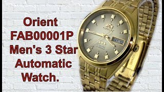 Orient FAB00001P Mens 3 Star Standard Gold Tone Brown Dial Automatic Watch Unboxing [upl. by Yecam]