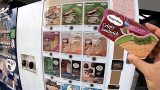 HaagenDazs Vending Machine Azuki Matcha Sandwich [upl. by Dorrej39]