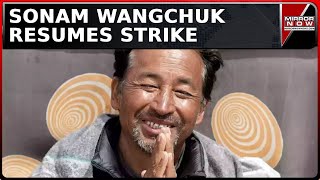 Wangchuk Resumes Hunger Strike  Waited amp Waited But Got Nothing Climate Activist  Latest News [upl. by Venola]