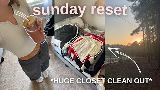 sunday reset closet cleanout [upl. by Girardo]