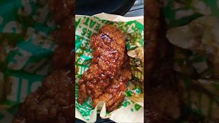 SPICY KOREAN Q WINGSTOP TENDERS SHORTS [upl. by Adirf]