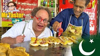 Street Food Tour in Islamabad Pakistan  Amazing Anda Shami Burger  Refreshing Lemon Soda [upl. by Aicnatsnoc]