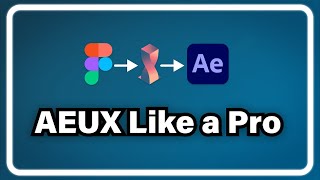 3 Advanced Tips for Figma to After Effects using AEUX [upl. by Annairdna51]