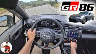 The 2023 Toyota GR86 Manual is Fun Anytime Anywhere POV Drive Review [upl. by Drescher102]