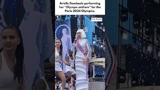 The very controversial Paris Olympic flame performance by Arielle Dombasle surprised everyone [upl. by Jedd]