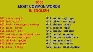 5000 Most Common Words in English 601  700 [upl. by Nichols]