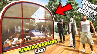 Franklin Upgrading NEW SECRET BASE For SERBIAN DANCING LADY in GTA 5  SHINCHAN and CHOP [upl. by Einial]