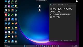 Redmi 12c earth hyper os dual imei repair withou hardware bootloader lock without open [upl. by Garner]