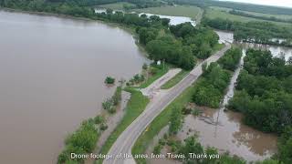 Kansas Flooding 5 22 2019 Drone Footage [upl. by Lihkin878]