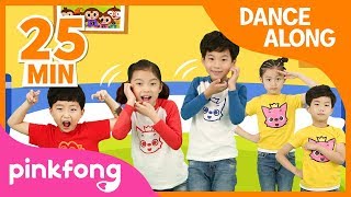 Five Little Monkeys and more  Best Kids Dance Along  Compilation  Pinkfong Songs for Children [upl. by Nahgiem855]