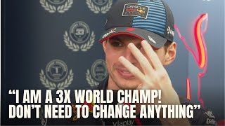 Max Verstappen SAVAGE Respond on Lando Norris No Need to Change My Driving Style 3X WORLD CHAMP [upl. by Yrovi]