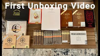 First Cigar Unboxing Video  New Additions To My Humidor [upl. by Elmo]