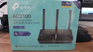 TPLink VR600 AC2100 Wireless MUMIMO VDSLADSL Modem Router Unboxing And Review [upl. by Prakash592]