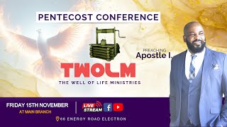 APOSTLE I PREACHING  PENTECOST CONFERENCE DAY 1 [upl. by Petie]