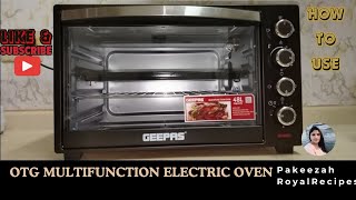 Geepas 48L Electric oven with Convection amp rotisserie unboxing\oven toaster griller OTG review [upl. by Dunham]