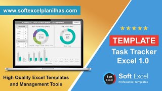 Task Tracker Excel Template I Beautiful Powerful and Automated [upl. by Ebaj418]